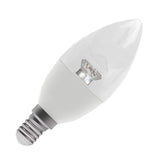 BELL 60576 3.9W LED Dimmable Candle Bulb Clear - SES, 2700K