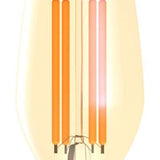 BELL 60808 3.3W LED Vintage Candle Bulb - SBC, Amber, 2000K