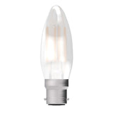 BELL 60707 3.3W LED Filament Candle Bulb - BC, Satin, 2700K