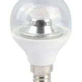 BELL 60584 2.1W LED 45mm Dimmable Round Bulb Ball Clear - SES, 4000K