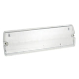 3.3W Spectrum LED Emergency Bulkhead IP65 Maintained Includes set of 4 New Legends, Self Test