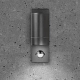 BELL 10421 Luna GU10 Fixed PIR Wall Light - IP54, Black