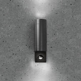 BELL 10423 Luna GU10 Up/Down PIR Wall Light - IP54, Black