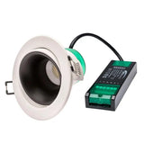 7W Firestay LED Anti-Glare CCT Centre Tilt Downlight - White - Tool Free Termination