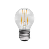 BELL 60971 4.5W LED Dimmable Filament Round Bulb - ES, Clear, 2700K