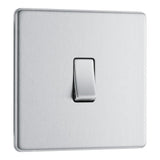 BG FBS12 Screwless Flat Plate Stainless Steel Single Switch 10A 2 Way