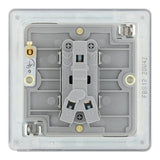 BG FBS12 Screwless Flat Plate Stainless Steel Single Switch 10A 2 Way