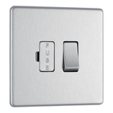 BG FBS50 Screwless Flat Plate Stainless Steel Switched 13A Fused Connection Unit