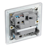 BG FBS50 Screwless Flat Plate Stainless Steel Switched 13A Fused Connection Unit