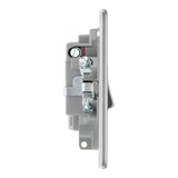 BG FBS52 Screwless Flat Plate Stainless Steel Switched 13A Fused Connection Unit with Neon