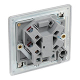 BG FBS54 Screwless Flat Plate Stainless Steel Unswitched 13A Fused Connection Unit