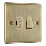 BG NAB50 Antique Brass Switched 13A Fused Connection Unit