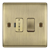 BG NAB50 Antique Brass Switched 13A Fused Connection Unit