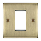 BG NABEMS1 Antique Brass Single Euro Plate