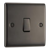 BG NBN12 Black Nickel Single Switch 10A 2 Way