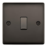 BG NBN12 Black Nickel Single Switch 10A 2 Way