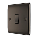 BG NBN12 Black Nickel Single Switch 10A 2 Way