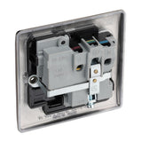 BG NBN21B Black Nickel Single Switched 13A Socket