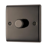 BG NBN81 Black Nickel Single Intelligent LED 2 Way Dimmer Switch