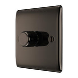 BG NBN81 Black Nickel Single Intelligent LED 2 Way Dimmer Switch