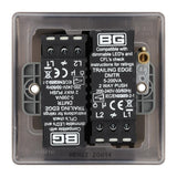 BG NBN82 Black Nickel Double Intelligent LED 2 Way Dimmer Switch