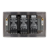 BG NBN83 Black Nickel Triple Intelligent LED 2 Way Dimmer Switch