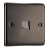 BG NBNBTS1 Black Nickel Single Slave Telephone Socket