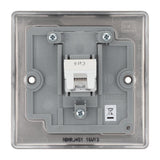 BG NBNRJ451 Black Nickel Single RJ45 Telephone Socket