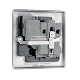 BG NBS21B Stainless Steel Single Switched 13A Socket