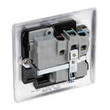 BG NBS21B Stainless Steel Single Switched 13A Socket