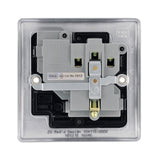 BG NBS21B Stainless Steel Single Switched 13A Socket