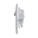 BG NBS21W Stainless Steel Single Switched 13A Socket