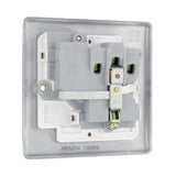 BG NBS21W Stainless Steel Single Switched 13A Socket