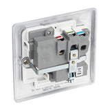 BG NBS21W Stainless Steel Single Switched 13A Socket