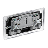 BG NBS22B Stainless Steel Double Switched 13A Socket