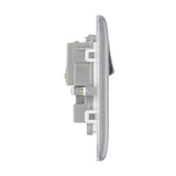 BG NBS22W Stainless Steel Double Switched 13A Socket