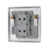 BG NBS31 Stainless Steel Single Switch 20A with Neon