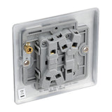 BG NBS42 Stainless Steel Double Switch 10A 2 Way