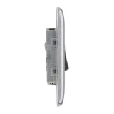 BG NBS42 Stainless Steel Double Switch 10A 2 Way