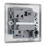 BG NBS53 Stainless Steel Switched 13A Fused Connection Unit with Neon and Cable Outlet