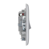 BG NBS53 Stainless Steel Switched 13A Fused Connection Unit with Neon and Cable Outlet