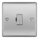 BG NBS54 Stainless Steel Unswitched 13A Fused Connection Unit