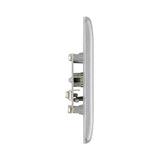 BG NBS60 Stainless Steel Single Socket TV/FM Co-axial Aerial Connection