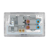 BG NBS70W Stainless Steel 45A Cooker Control Unit with Switched 13A Socket with Neon