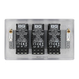 BG NBS83 Stainless Steel Triple Intelligent LED 2 Way Dimmer Switch