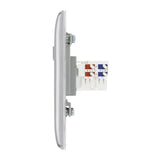 BG NBSRJ451 Stainless Steel Single RJ45 Telephone Socket