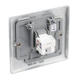 BG NBSRJ451 Stainless Steel Single RJ45 Telephone Socket