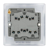 BG NPC43 Polished Chrome Triple Switch 10A 2 Way