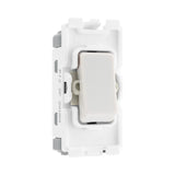 BG R12 2 Way 20A Single Pole Grid Switch White Module