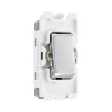 BG RBS13 20A Intermediate Grid Switch Stainless Steel Module